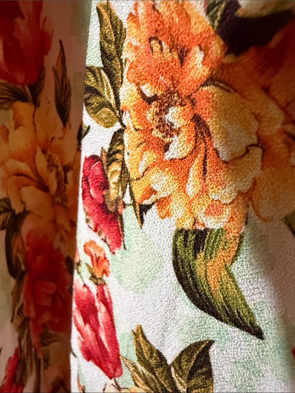 Farm Rio - Skirt - Floral Autumn Colors - Hi Lo Hem - size MED - EUC - Picture 11 of 12
